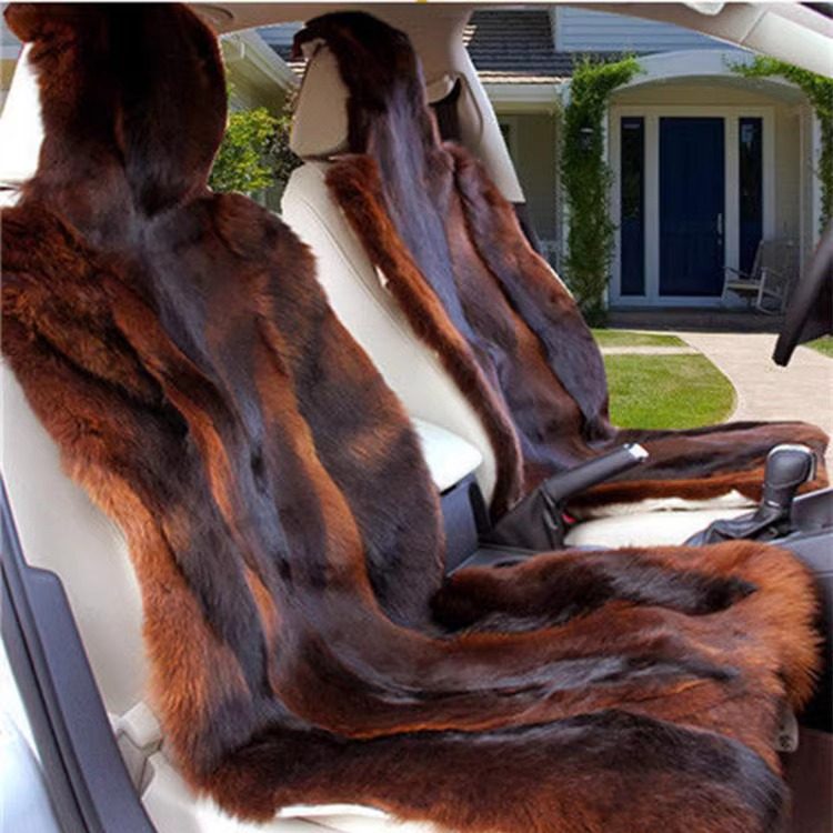 全包澳洲纯羊毛座套款羊毛坐套冬季汽车坐垫皮毛一体真皮座垫套