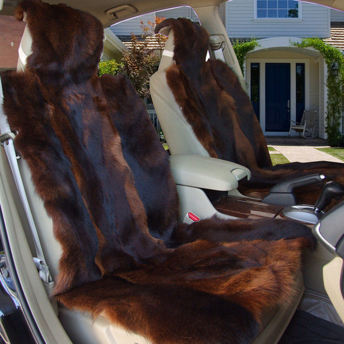 全包澳洲纯羊毛座套款羊毛坐套冬季汽车坐垫皮毛一体真皮座垫套