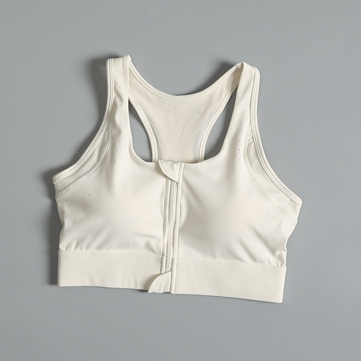 运动内衣女前拉链高强度防震聚拢健身文胸新款跑步防下垂瑜伽背心 - 图2
