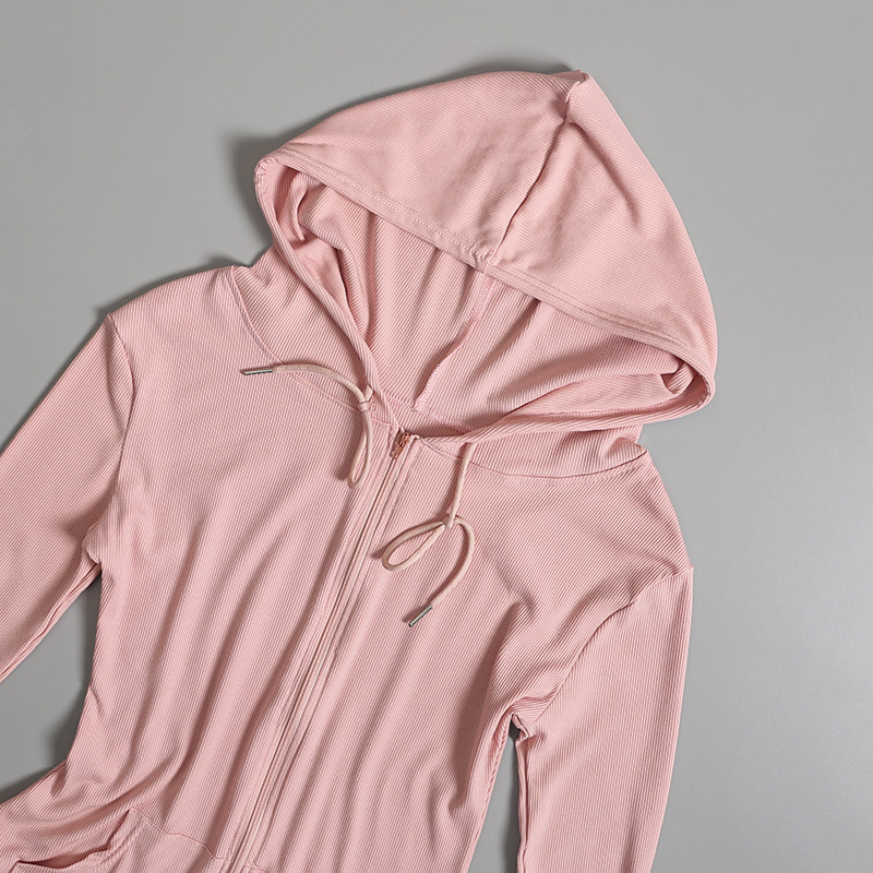 连帽瑜伽健身服春秋显瘦跑步训练上衣长袖速干弹力紧身运动外套女,淘宝优惠券,粉丝福利购,淘宝优惠卷