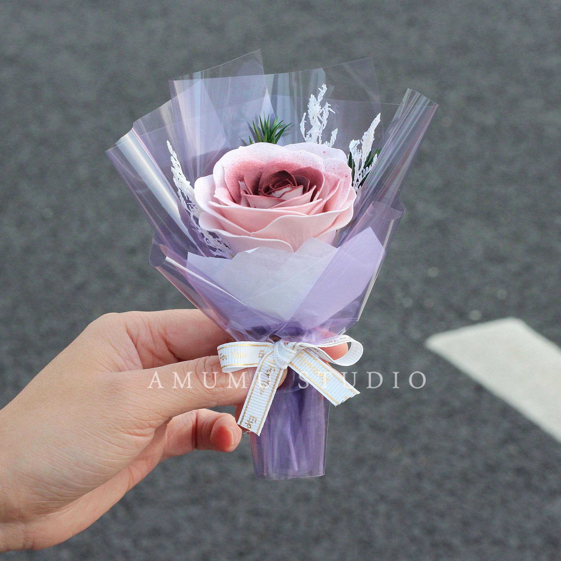 乌梅子酱仿真永生玫瑰向日葵迷你花束见面伴手送女生日情人节礼物