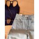 Q36 Retro Washed Wide Leg Jeans Women's Spring and Summer Thin Loose Hip Covering Versatile Slim High Waist Pants