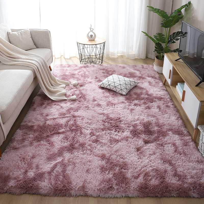 Nordic living room tea table carpet bedside mat blanket-图1