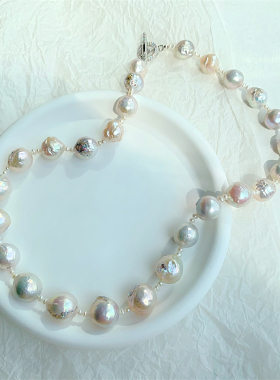 巴洛克珍珠项链女轻奢小众