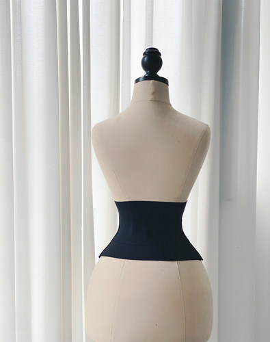 BLACKQ沙漏束腰带外穿塑身收腹无痕隐形五扣加长弹力塑形鱼骨腰封 - 图1