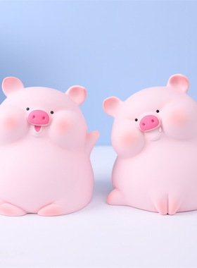 可爱少女心猪囡存钱罐树脂