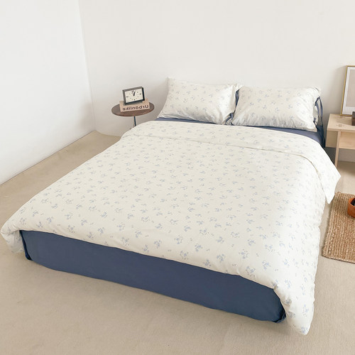 浅夜的花雨 原创复古碎花全棉三四件套单双人床单被套枕套新疆棉 - 图3