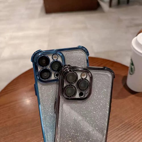 适用外贸荣耀Honor500 Smart/600Lite X8D X6C X5C X9D X7D四角防摔闪粉电镀手机壳NOVA13i 闪粉保护套批发 - 图1