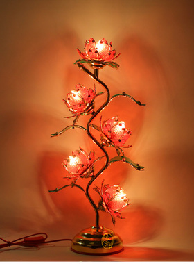 七彩佛前莲花灯妙相佛具佛前供灯