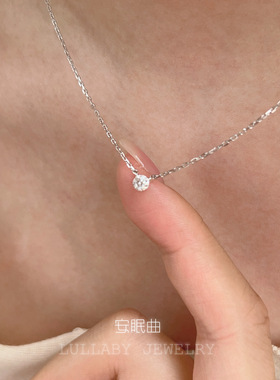 万年经典莫桑石钻！s925纯银项链