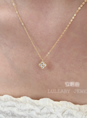 送礼首选！四叶草s925纯银项链女小众设计感高级轻奢气质锁骨链