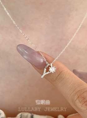 英文字母吊坠～s925纯银气质项链