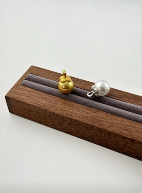 柿柿如意  人造仿南洋浓金喜庆节日氛围珍珠吊坠12mm