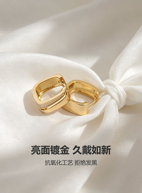 几何方块耳扣2026新款