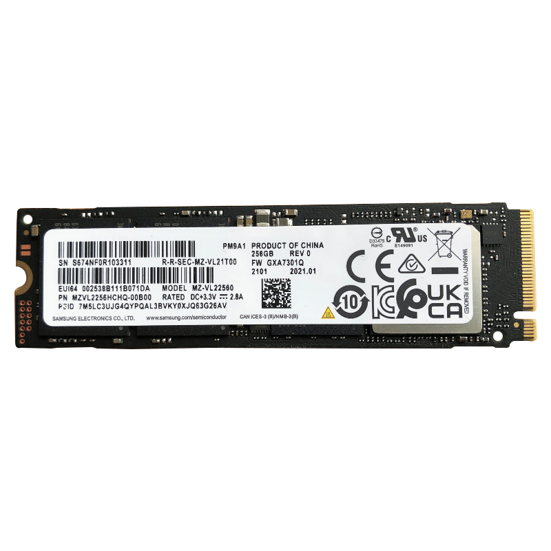 M.2 2280 NVME PCIE三星PM9A1 256G SSD固态硬盘台式机笔记本主板 - 图3