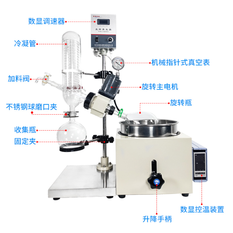 旋转蒸发仪RE-301/501旋转蒸发器RE-201D 减压蒸馏 提纯 结晶2L3L - 图3