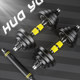 Steel dumbbells with adjustable weight and rubber coating