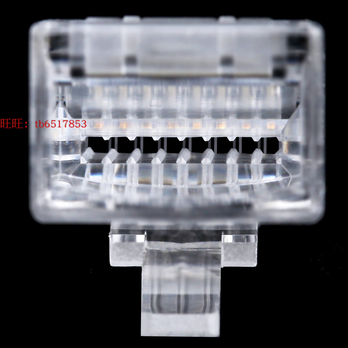 安脉通 高品质cat5e 8P8C高性能水晶头连接头 超五类网络水晶头