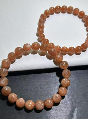 金太阳日光石太阳石手串橙月光手链月光石手串女款女士百搭时尚