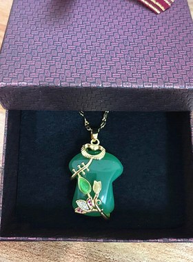 典雅风旗袍吊坠高档大气锁骨链