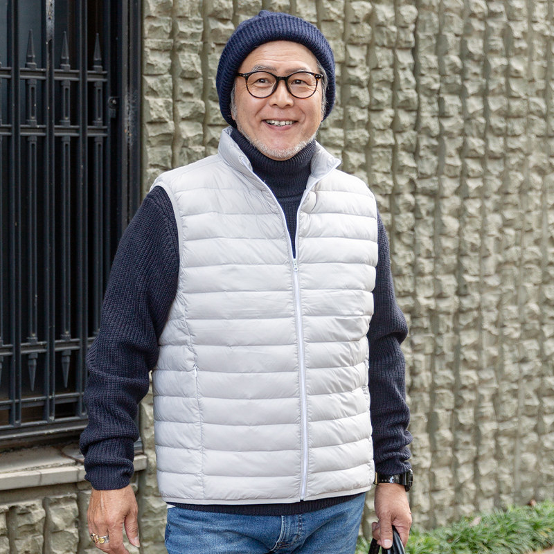 清仓爸爸羽绒马甲男秋冬中老年轻薄保暖中年老爸马夹老人爷爷坎肩,淘宝优惠券,粉丝福利购,淘宝优惠卷