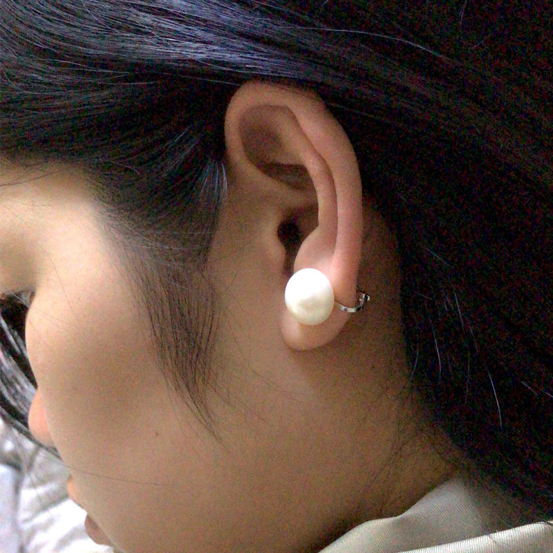 无孔耳夹12-17mm天然珍珠耳夹隐形耳环无痛无耳洞正品S925银女,淘宝优惠券,粉丝福利购,淘宝优惠卷