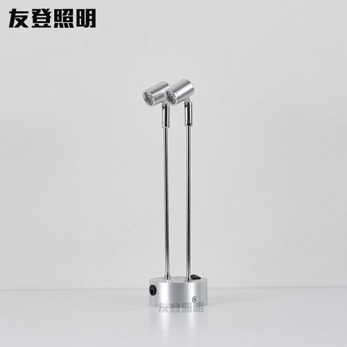 led珠宝柜台射灯可充电无线展柜灯1W3W酒吧吧台立杆双头台灯夜灯 - 图3