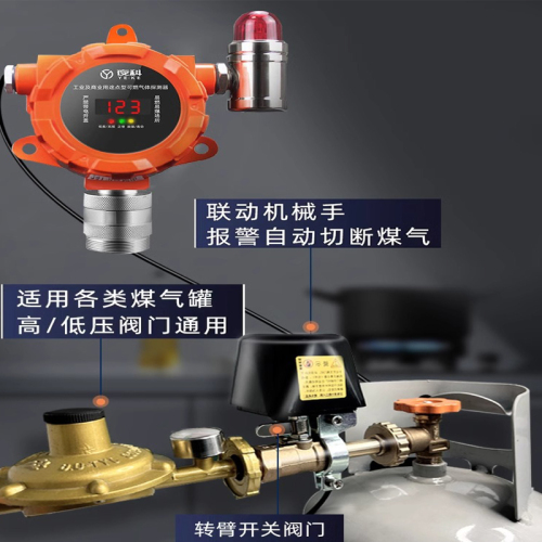 燃气报警器商用餐饮可燃气体探测饭店液化天然气煤气泄漏报警装置