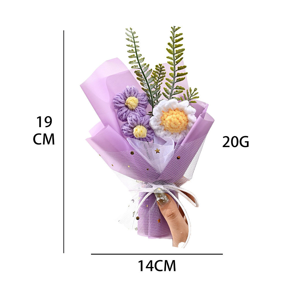 仿真花礼品永生小花束针织泡芙花装饰配饰假花伴手礼,淘宝优惠券,粉丝福利购,淘宝优惠卷