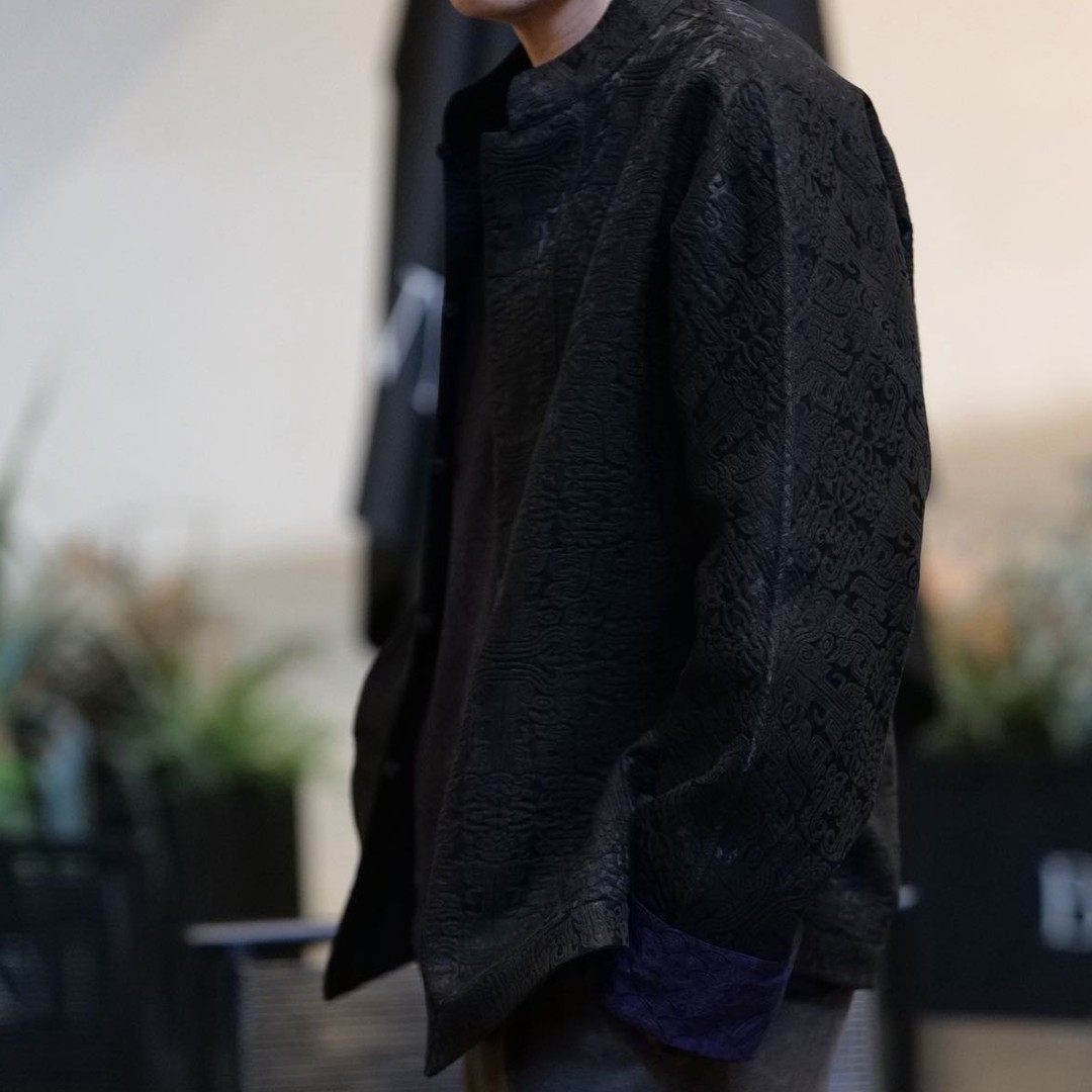 【再易】2026新款九紫饕餮锦油绸香云纱桑蚕丝唐装外套ZY0587S,淘宝优惠券,粉丝福利购,淘宝优惠卷