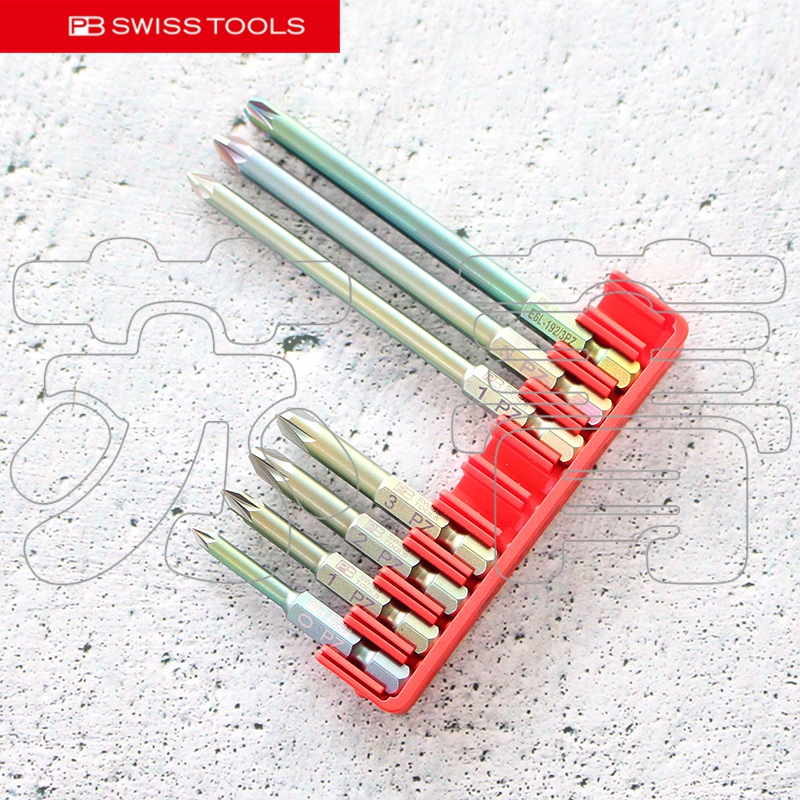 原装瑞士PB SWISS TOOLS彩色米字批头 PB E6.192/E6L.192系列-图1