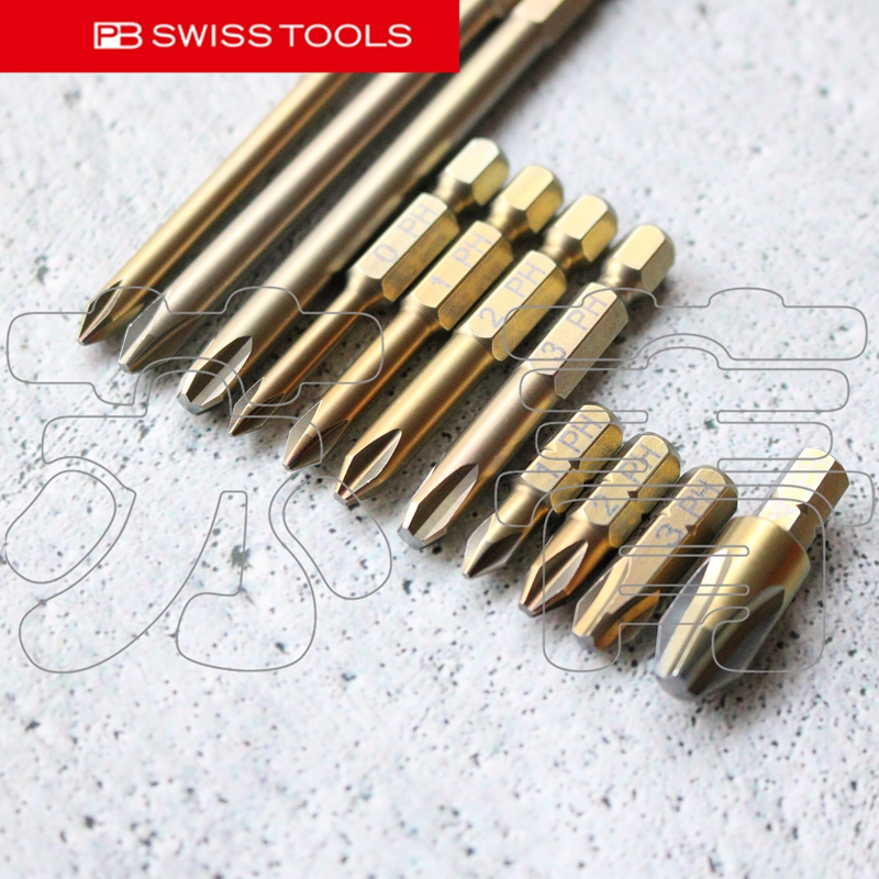 瑞士原装 PB SWISS TOOLS 手动电动十字批头C6  E6 E6L 190系列 - 图0