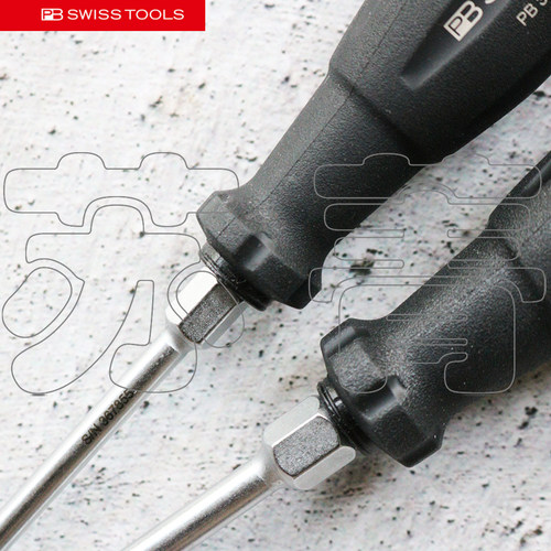 瑞士原装PB SWISS TOOLS高硬度穿心敲击一字螺丝刀38100.DS系列 - 图1
