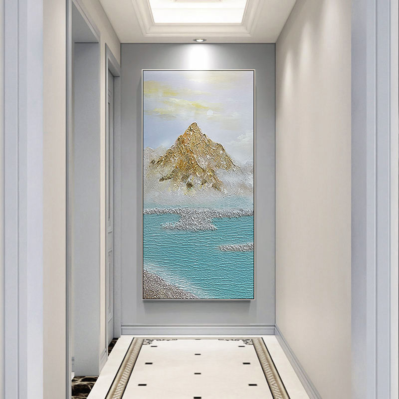 2022モデル 純粋な手描きの絵画 花 応接間掛画 玄関飾り 廊下壁画91