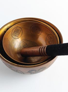 尼泊尔莲花生手工室内静心钵