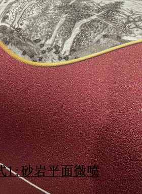 细砂岩颗粒类似立体掐丝珐琅彩鎏金箔肌理uv画芯打印定制高清微喷