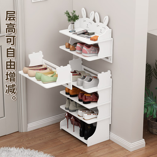 儿童卡通鞋架多层小型简易迷你可爱收纳架小孩创意家用宝宝鞋架子 - 图2