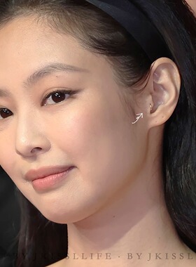 9K黄金Jennie同款耳骨环耳环