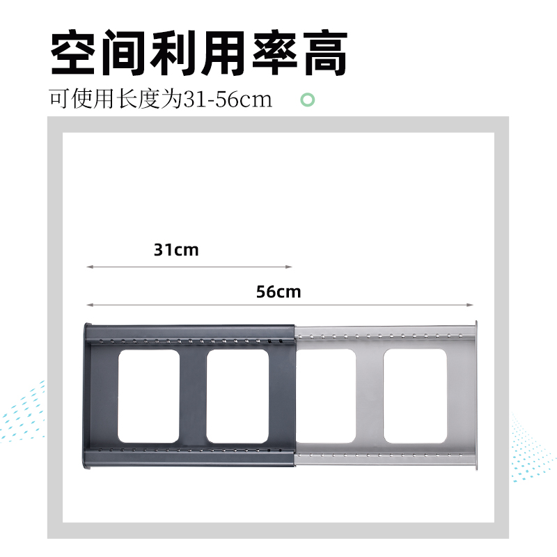 跨境厨具收纳架可伸缩锅具锅盖碗盆置物架厨房整理收纳神器收纳架-图1