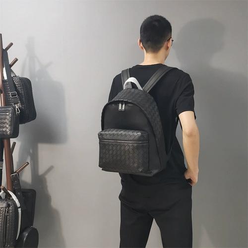 Трендовый кожаный плетеный школьный рюкзак для путешествий для отдыха, 12 года, из натуральной кожи, коллекция 2022