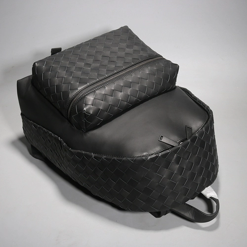 Трендовый кожаный плетеный школьный рюкзак для путешествий для отдыха, 12 года, из натуральной кожи, коллекция 2022