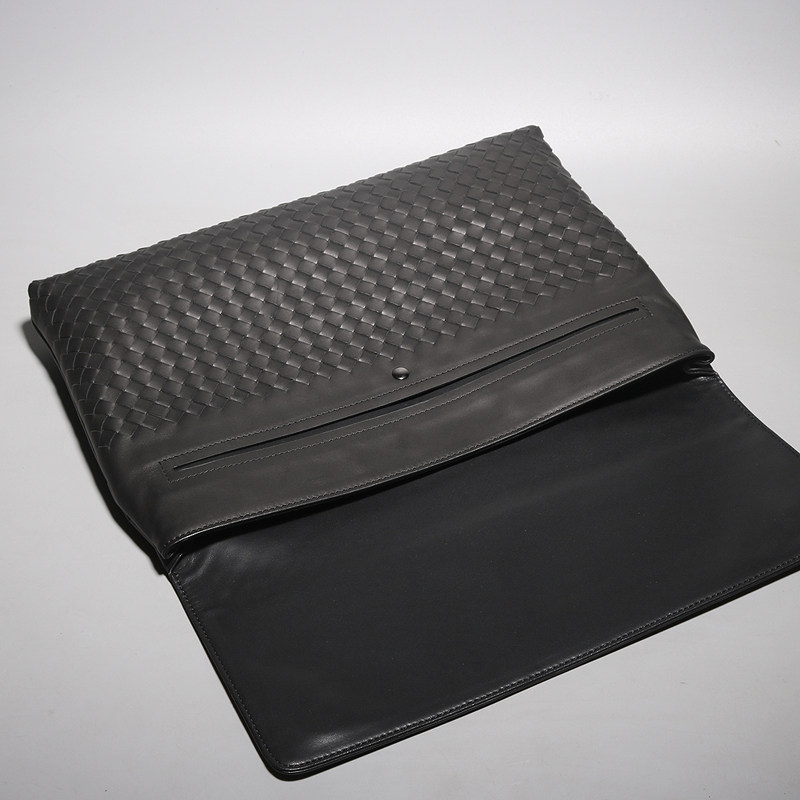 新款大牌真皮编织商务休闲手拿男包 力豪男士包袋