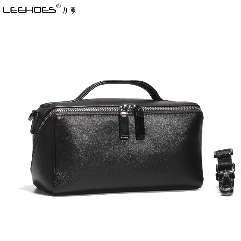 手包真皮两用2022新款潮休闲单肩包 力豪男士包袋