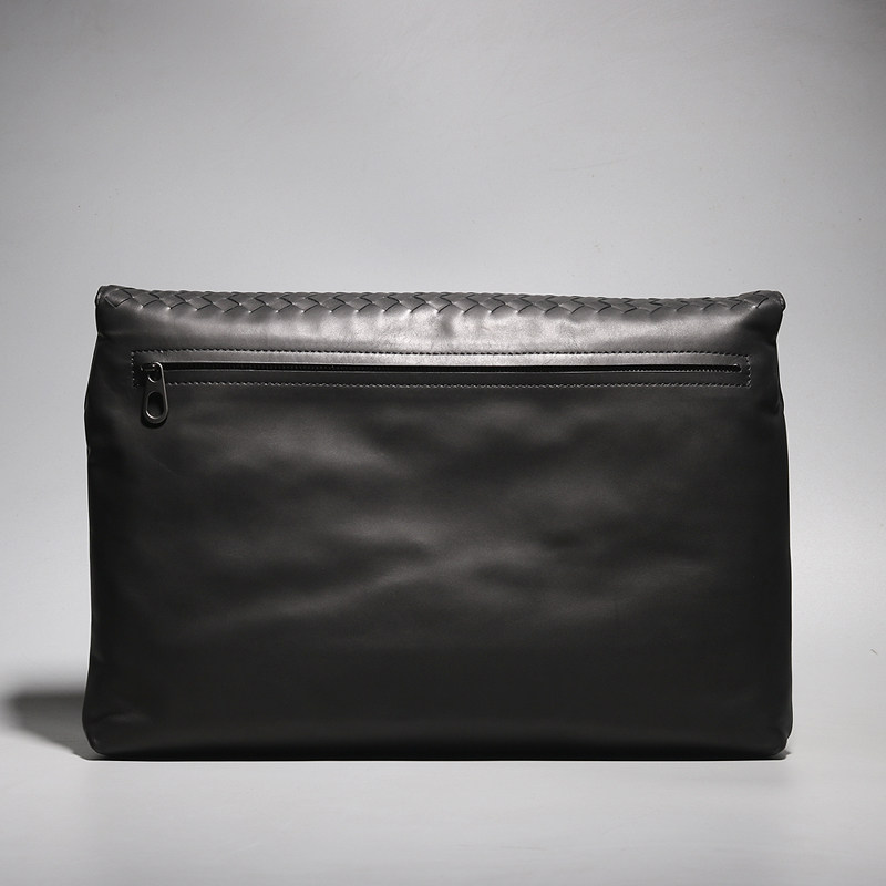 新款大牌真皮编织商务休闲手拿男包 力豪男士包袋