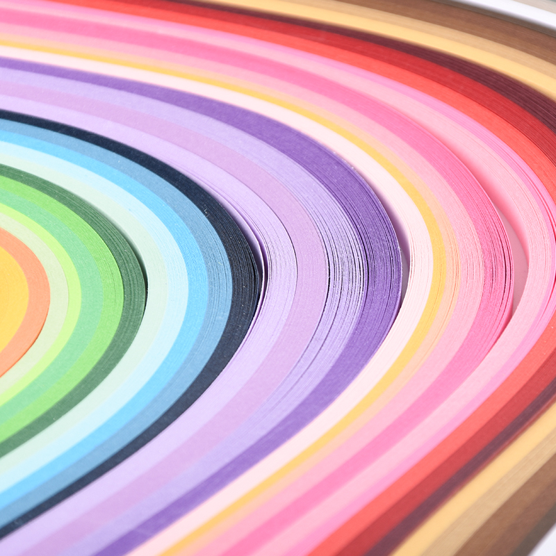 印橡时光 渐变衍纸条纸画工具彩色衍纸条美术衍纸工具手工纸DIY艺术材料 - 图2
