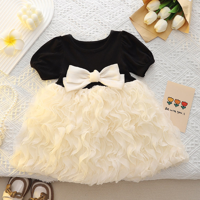 女童连衣裙婴幼儿裙子夏季2025新款法式网纱公主裙宝宝周岁礼服裙,淘宝优惠券,粉丝福利购,淘宝优惠卷