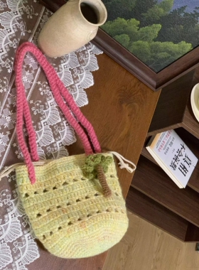 阿林handmade小众设计感DIY椰子挂件包包材料包