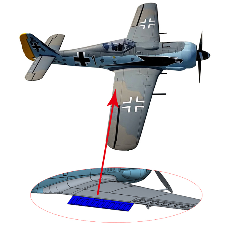 Dynam迪乐美 FW190翼展1.3m二战襟翼像真航模固定翼遥控飞机4S - 图3