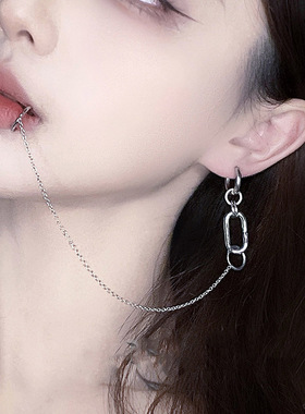 暗黑朋克范唇链一体式无需穿孔