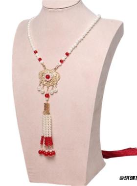 汉服古风配饰加长款仿珍珠璎珞